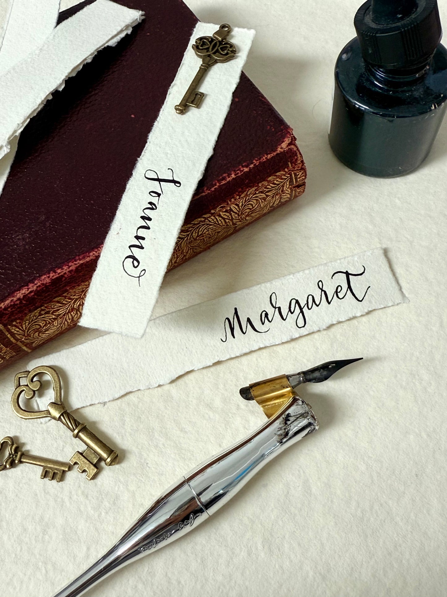 Vintage Key Place Cards
