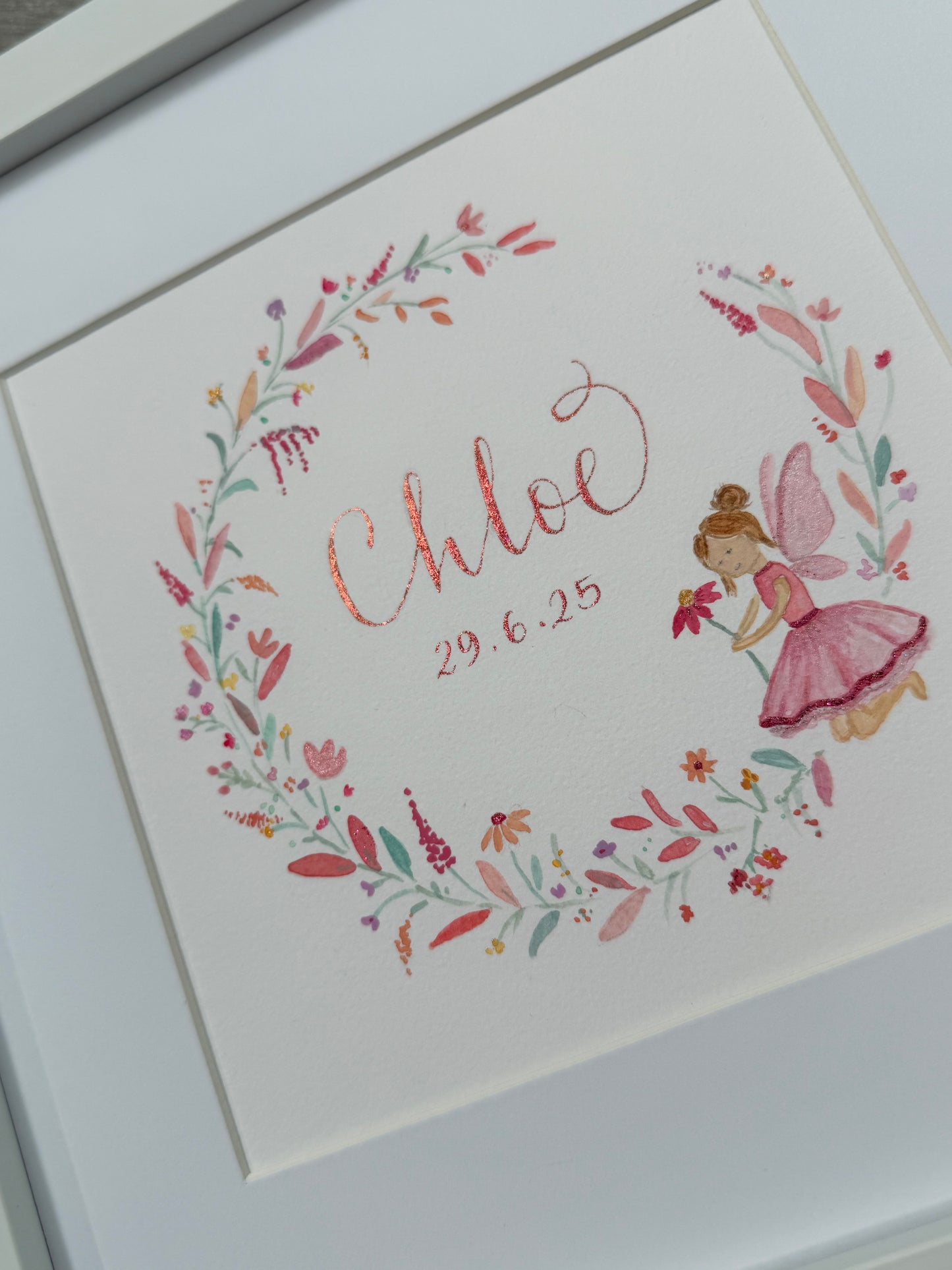 Keepsake Watercolour Fairy Baby Gift