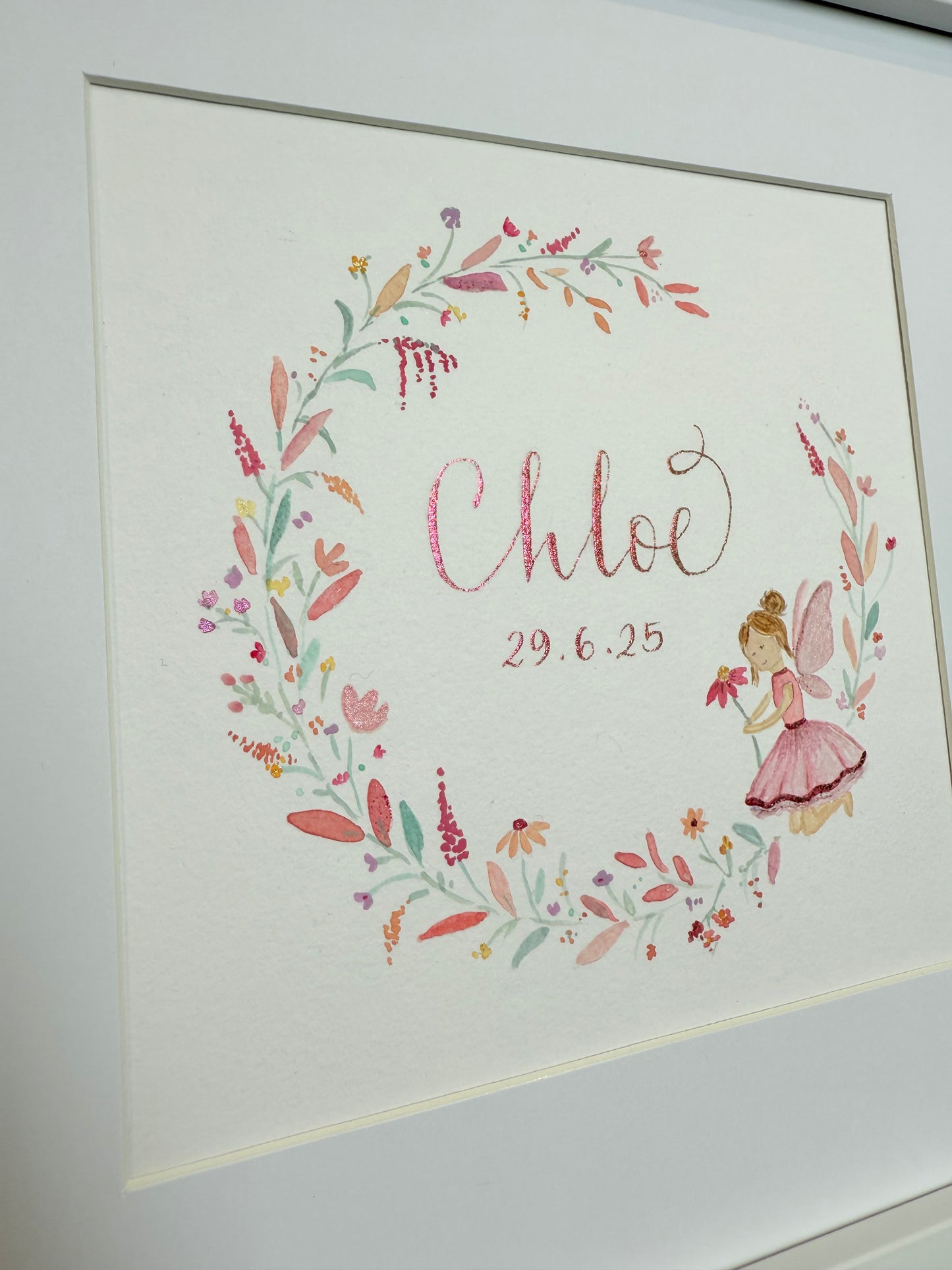 Keepsake Watercolour Fairy Baby Gift