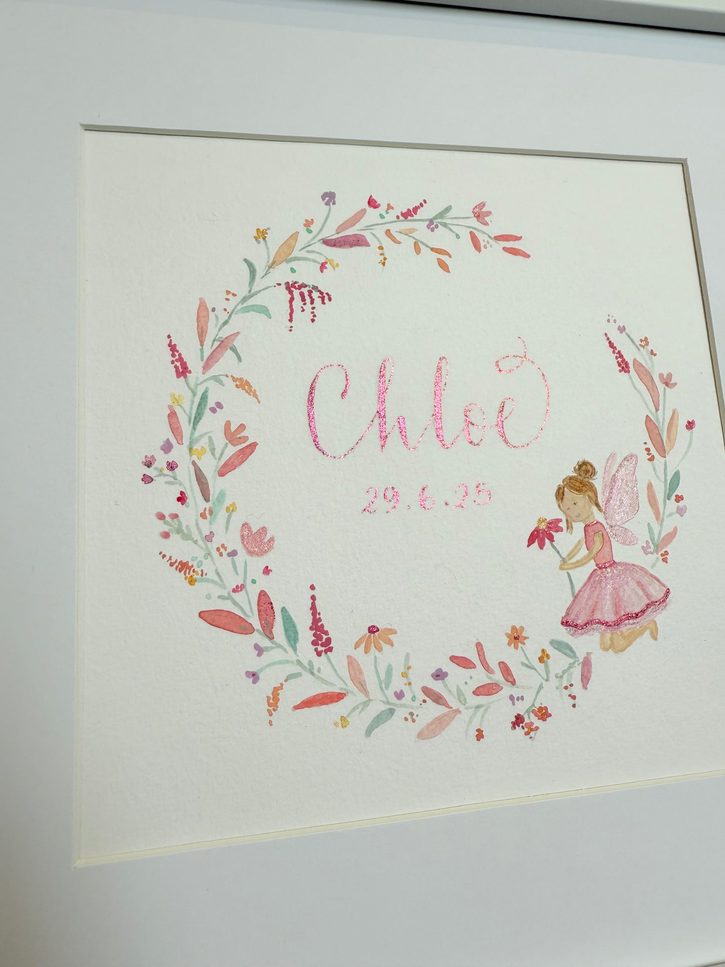 Keepsake Watercolour Fairy Baby Gift