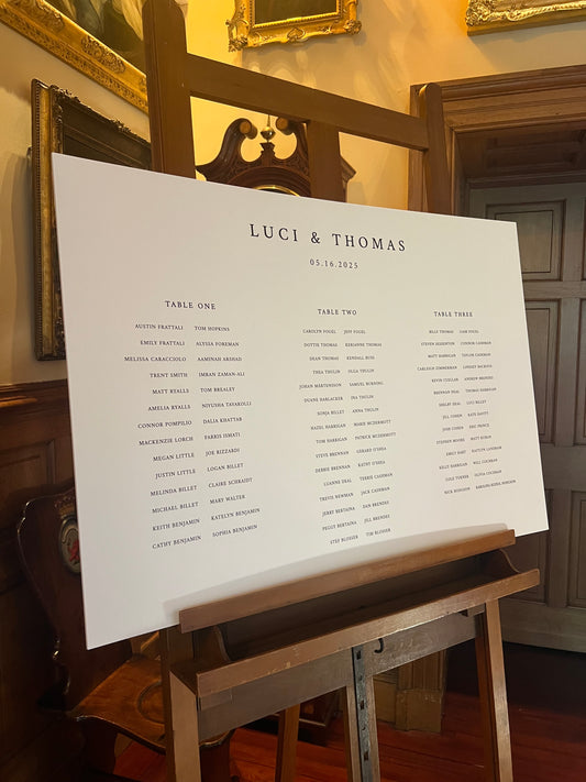 Custom Landscape Table Plan