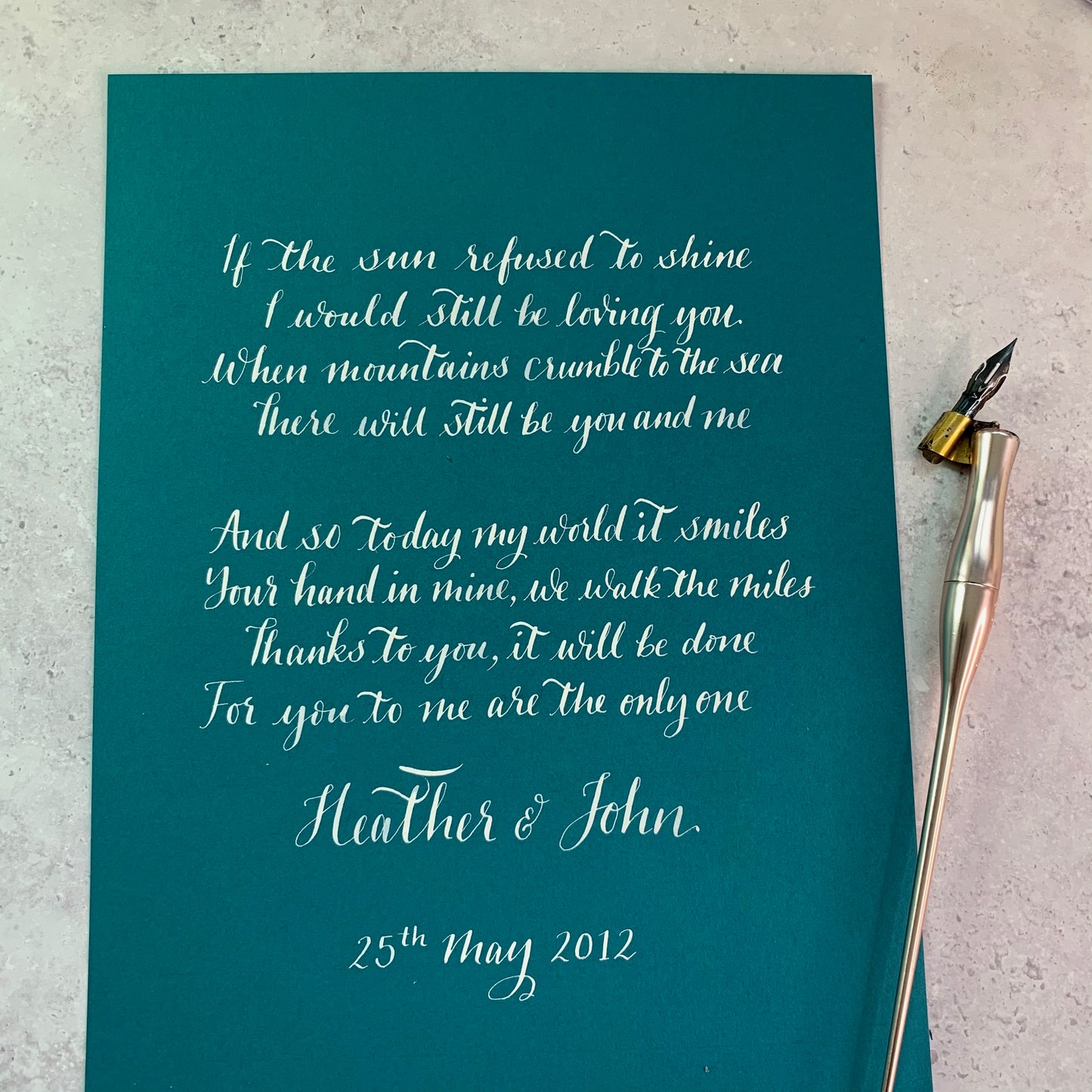 Framed Calligraphy Quotes / Poems / Lyrics