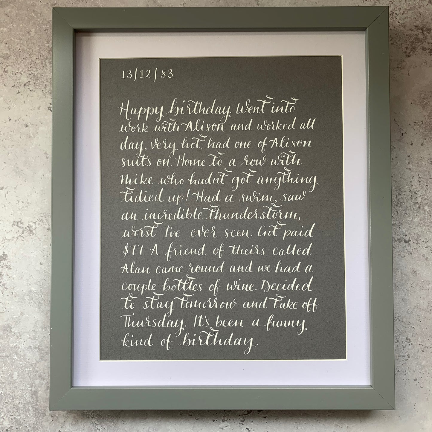Framed Calligraphy Quotes / Poems / Lyrics