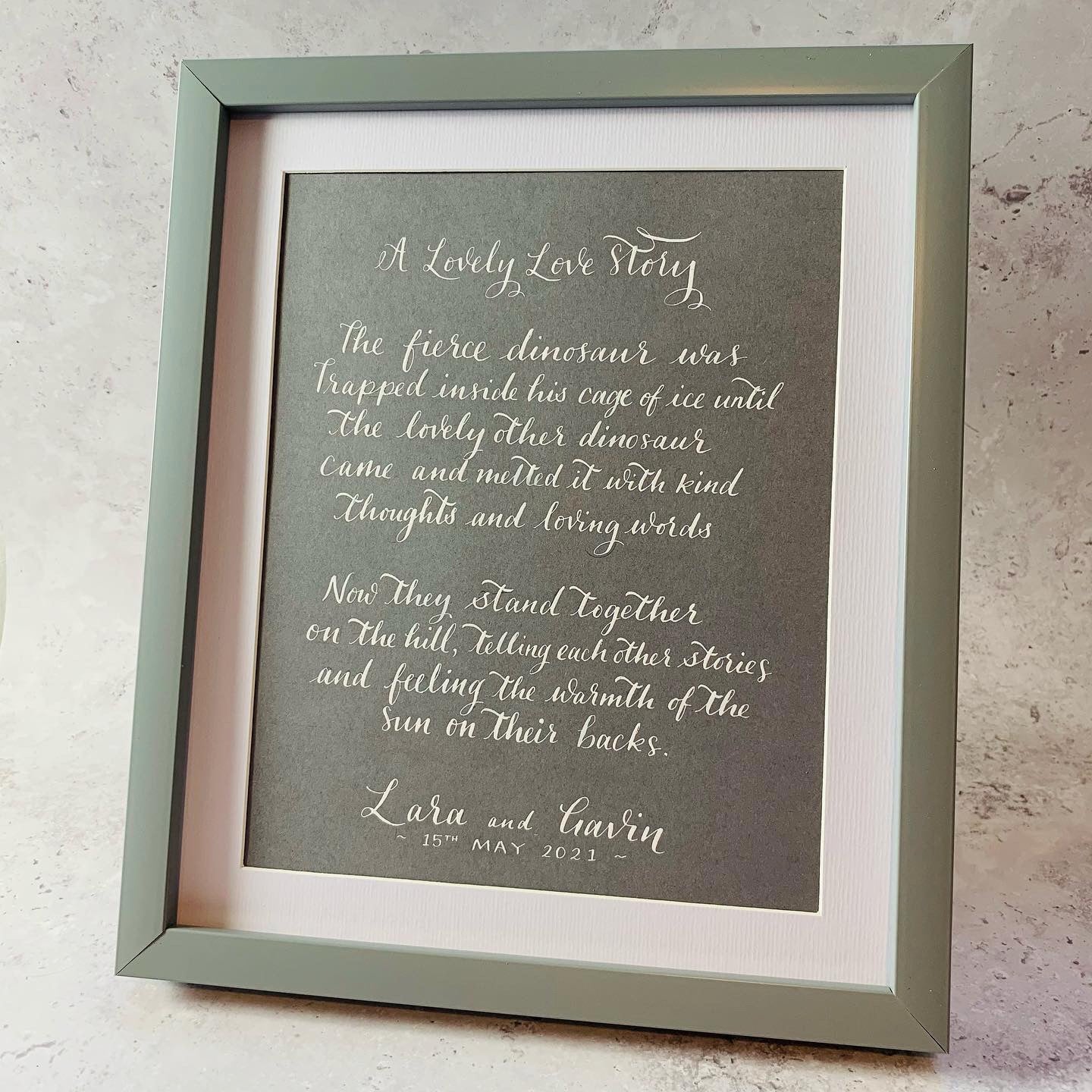Framed Calligraphy Quotes / Poems / Lyrics
