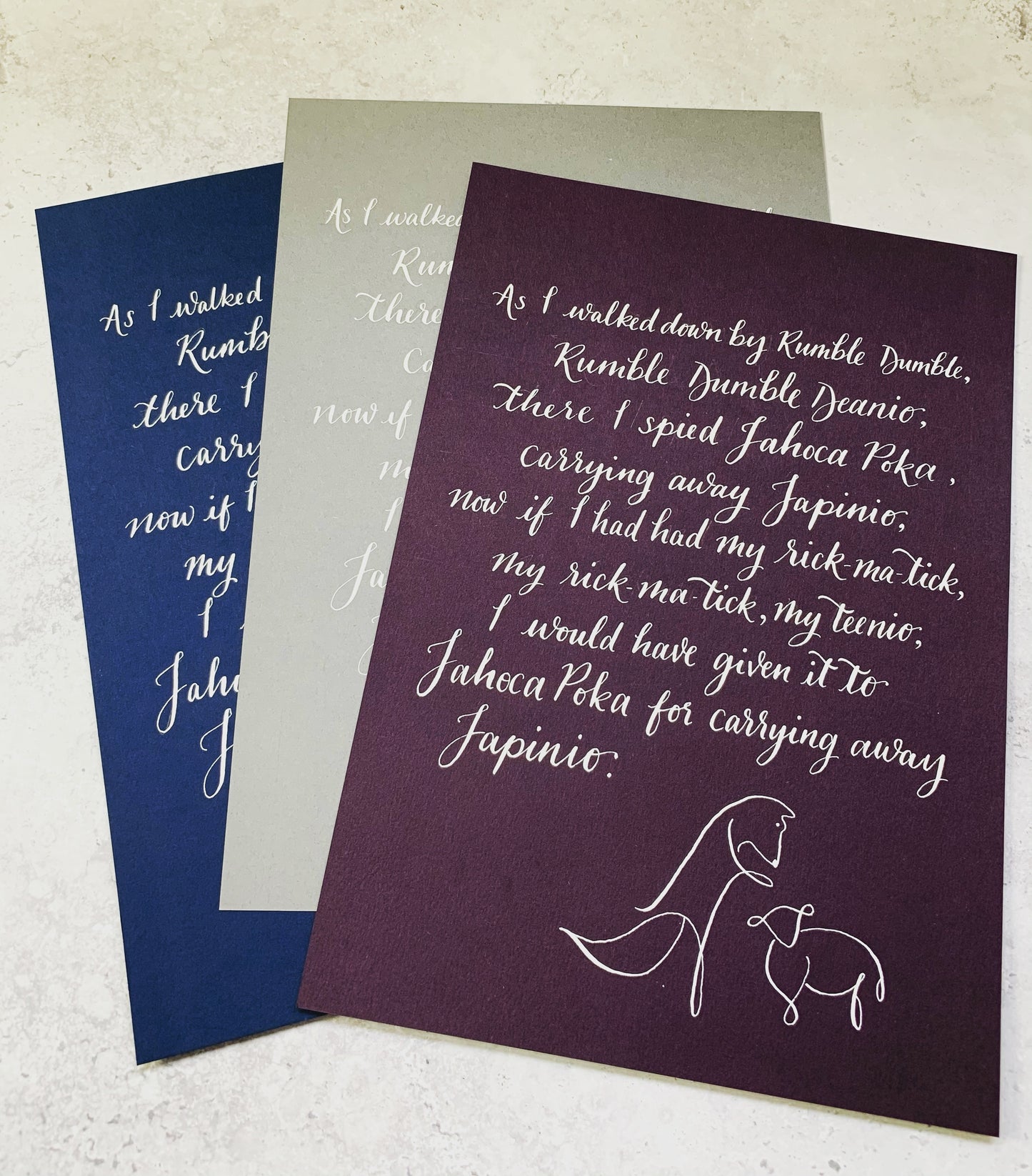 Custom Framed Calligraphy Quotes / Poems / Lyrics