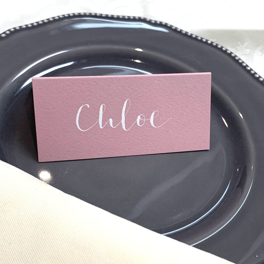 Dusty Pink Place Card Guest Name