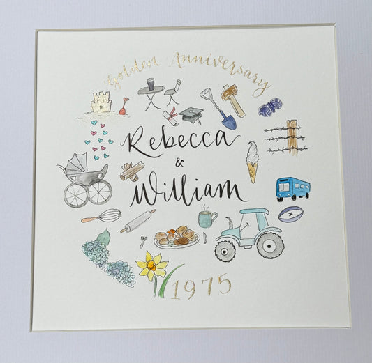 Personalised Framed Doodle Art Portraits