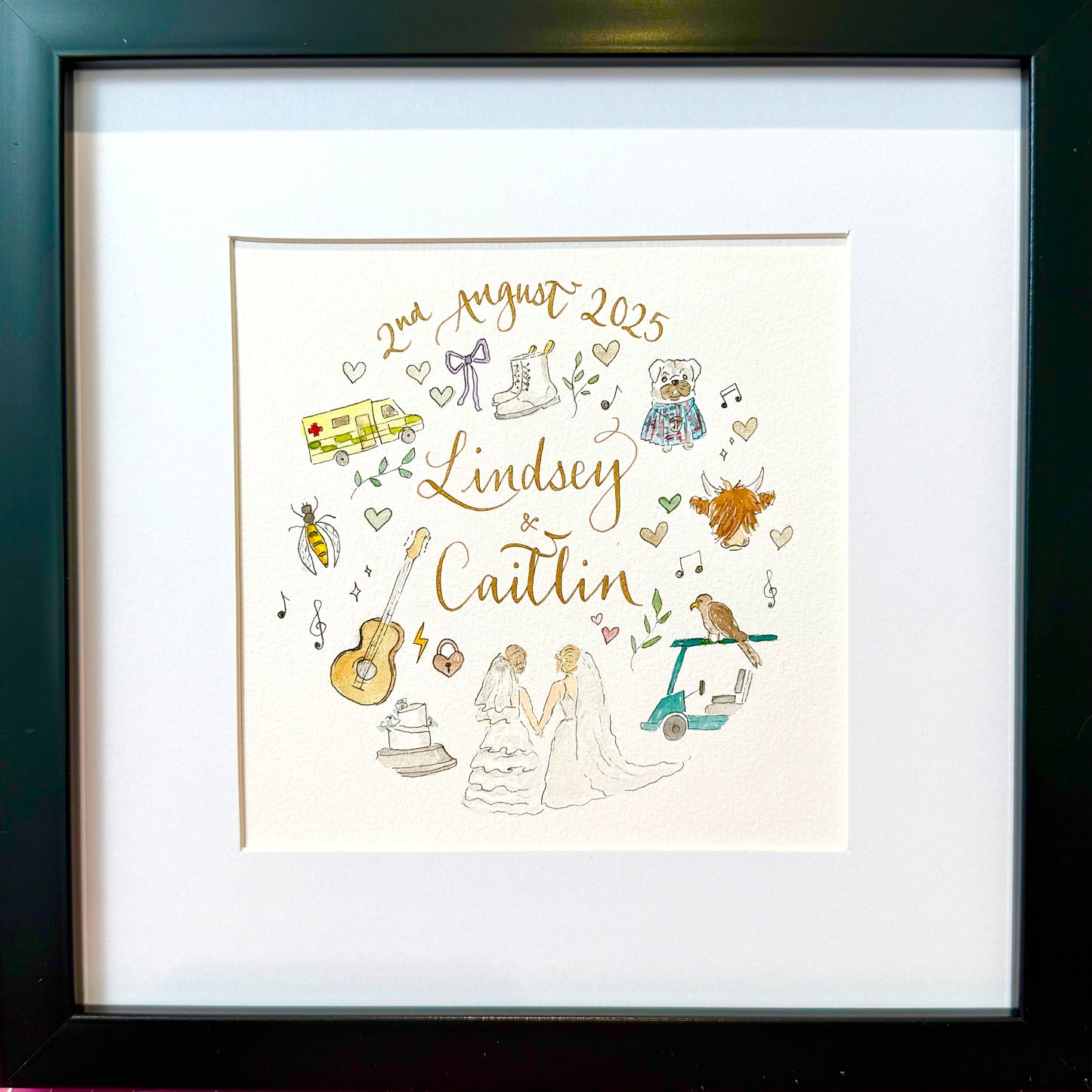 Personalised Framed Doodle Art Portraits