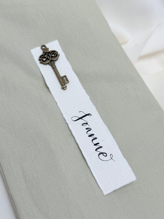 Vintage Key Place Cards