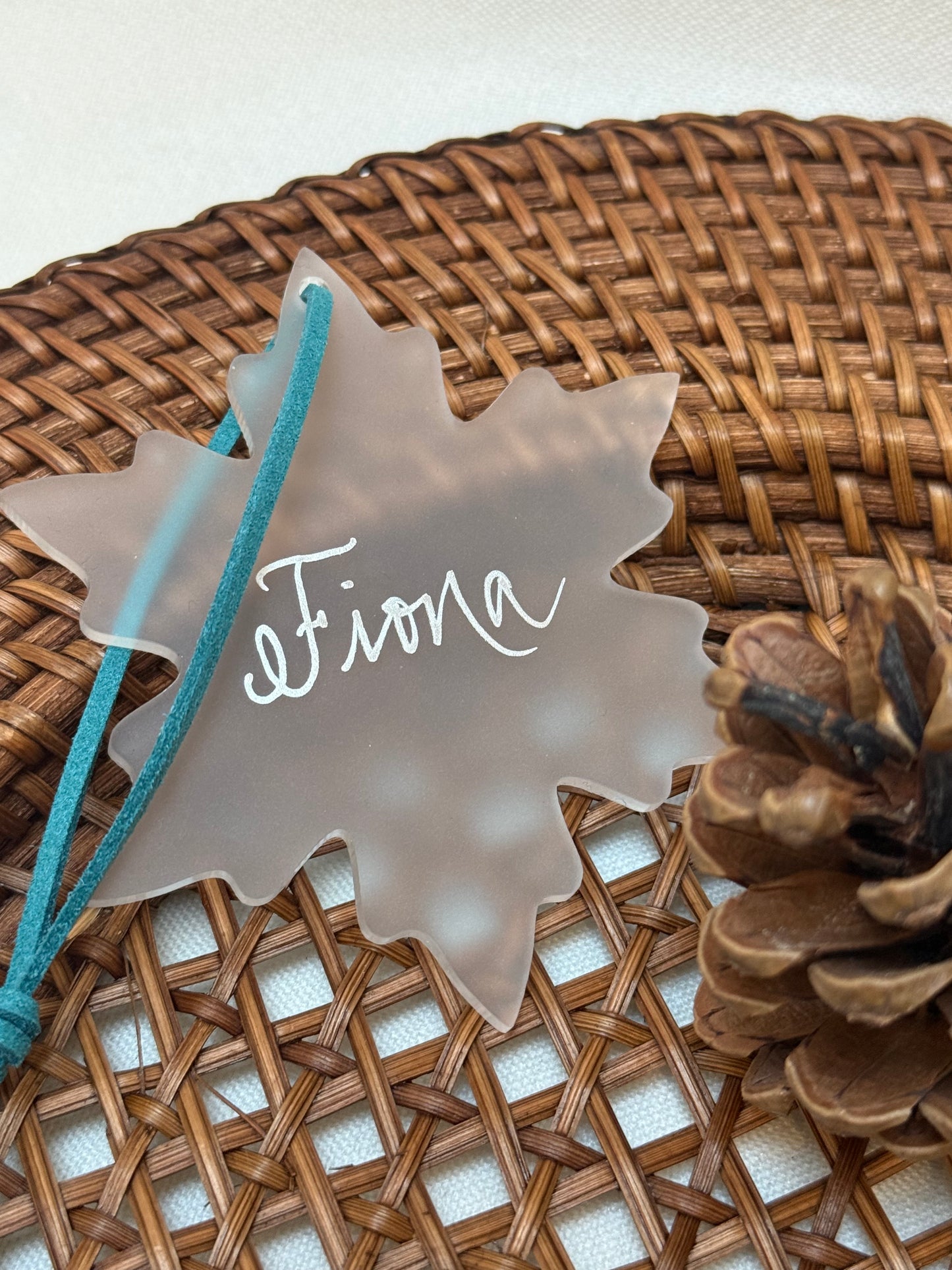 Personalised Frosted Acrylic Snowflake Tree Decoration