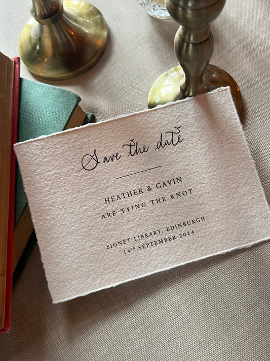 Save the Date Card Bespoke