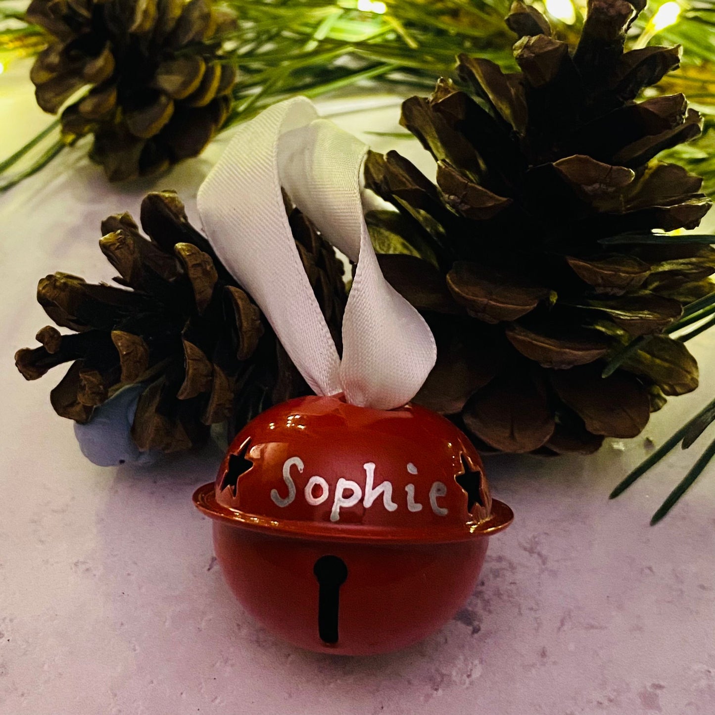 Personalised Christmas Bell Tree Decoration