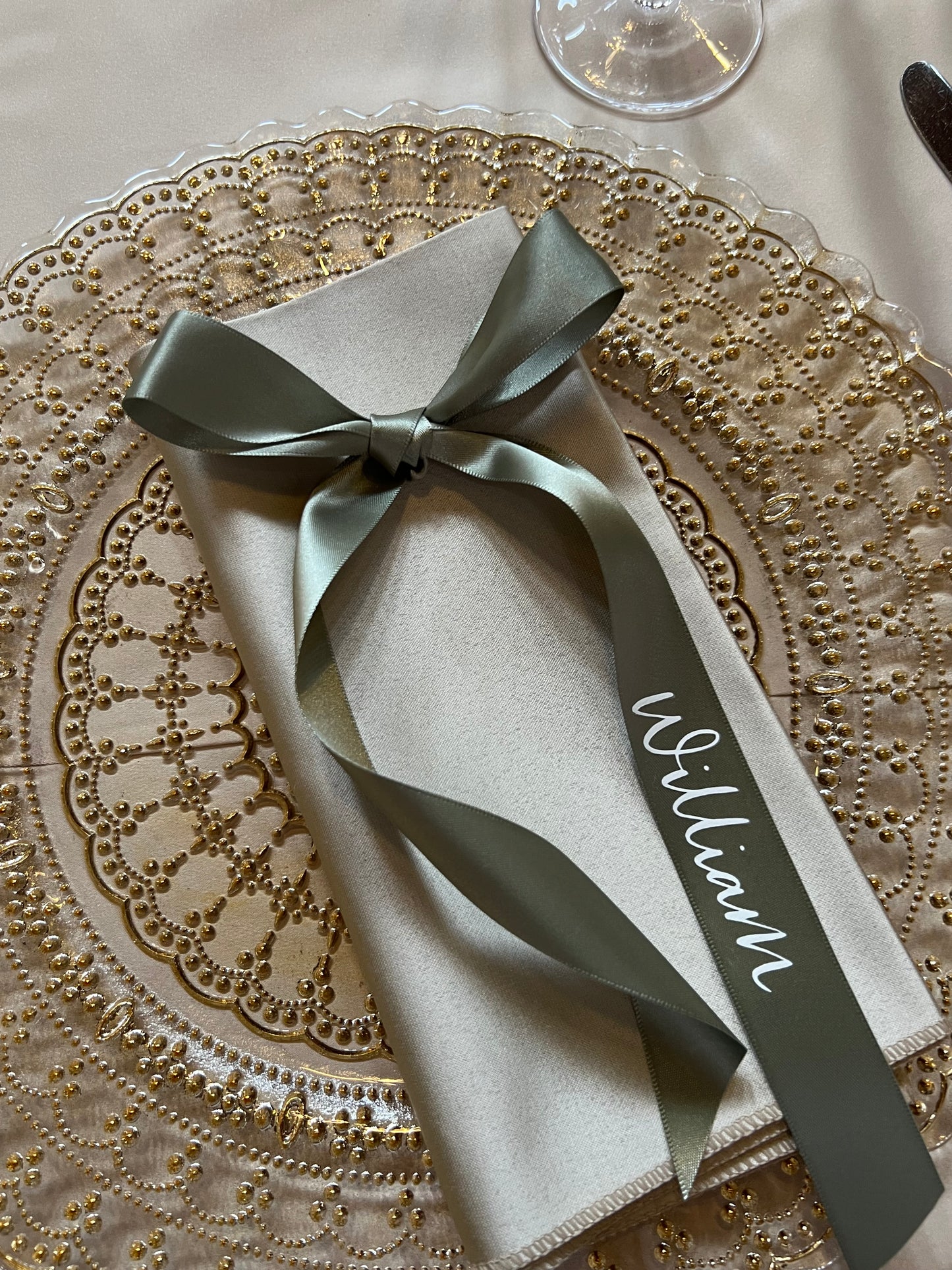 Personalised Ribbon Guest Names