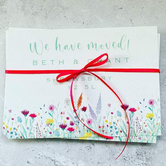 Meadow New Address Cards - pack of 20