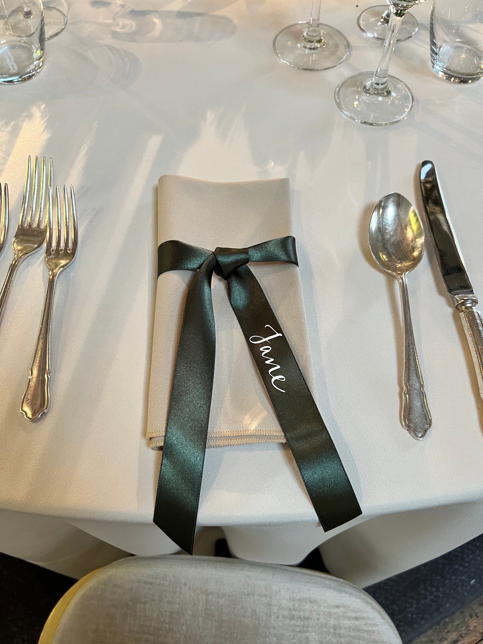 Guest Ribbin Personalised Ribbon Guest Names – MagentaInkCalligraphy